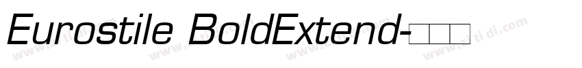 Eurostile BoldExtend字体转换